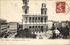 CPA Paris Saint Sulpice et la Place 