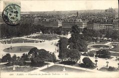 CPA Paris Panorama du Jardin des Tuileries 