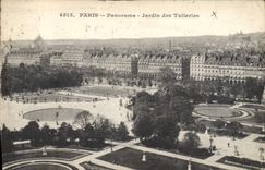 CPA Paris Panorama Jardin des Tuileries 