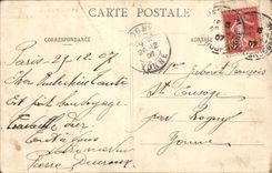 CPA Paris Parc Montsouris Du haut de la Cascade 