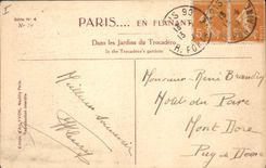 CPA Paris En Flanant Dans les Jardins du Trocadero 