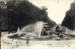 CPA Paris La Fontaine de Carpeaux Avenue de l'Observatoire 