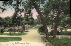 CPA Paris Bois de Boulogne Chateau de Bagatelle Les Jardins et la Roseraie 