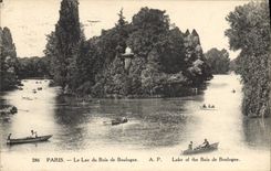 CPA Paris Le Lac du Bois de Boulogne 