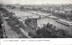 CPA Petit Journal Paris La Seine vue prise du Louvre 