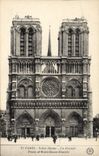 CPA Paris Notre Dame la Facade 