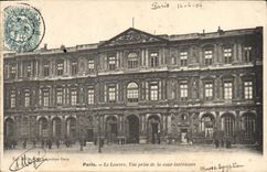 CPA Paris le Louvre vue prise de la Cour Interieure 