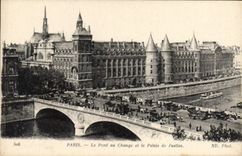 CPA Paris le Pont au Change et le Palais de Justice 