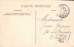 CPA Paris Buttes Chaumont Pont suspendu 