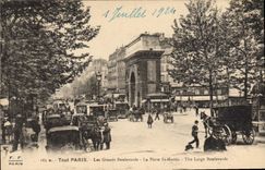 CPA Tout Paris les Grands Boulevards la Porte St Martin 