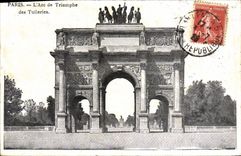 CPA Paris l'Arc de Triomphe des Tuileries 