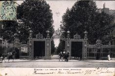 CPA Paris la Grille du Parc Monceau 