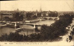 CPA Paris Panorama sur la Seine pris du Pont des Arts 