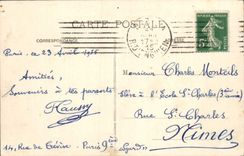 CPA Paris l'hotel de Ville Reconstruit apres 1871 par les architectes Ballu et de Perthes 