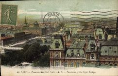 CPA Paris Panorama des Huits Ponts 