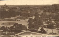 CPA Paris Panorama du Jardin des Tuileries 