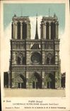 CPA Paris Seine Cathedrale Notre Dame Ensemble Nord Ouest 
