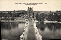 CPA Paris le Pont Royal et le Pavillon de Flore 