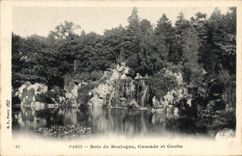 CPA Paris Bois de Boulogne Cascade et Grotte 