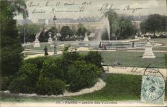 CPA Paris jardin des Tuileries 