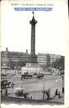 CPA Paris la Bastille Colonne de Juillet Chocolat Geuerin Boutron Paris 