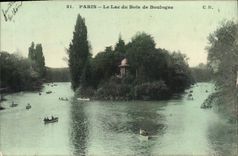 CPA Paris le Lac du Bois de Boulogne 