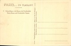 CPA Paris en flanant Notre Dame et le Square de l'Archeveche 