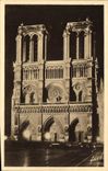 CPA Paris en flanant Notre Dame Illuminee 