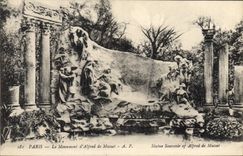 CPA Paris le Monument d'Alfred de Musset 