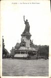 CPA Paris la statue de la Republique 