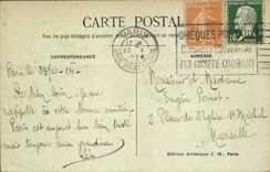 CPA Paris la Conciergerie et Panorama sur la Seine Tour Eiffel