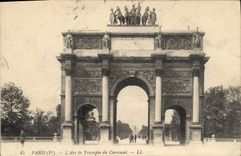 CPA Paris Ier l'Arc de Triomphe du Carrousel 