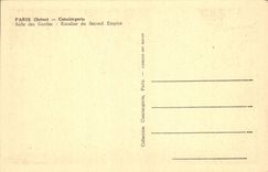 CPA Paris Seine Conciergerie salle des Gardes Escalier du Second Empire