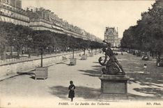 CPA Paris le jardin des Tuileries 