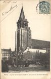CPA Paris Eglise St Germain des Pres vue prise de la Rue de Rennes 