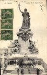 CPA Paris Statue de la republique 