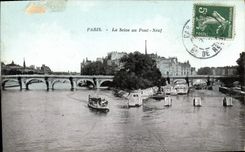 CPA Paris la Seine au Pont Neuf 
