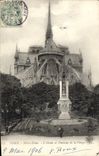 CPA Paris Notre Dame l'Abside et Fontaine de la Vierge 