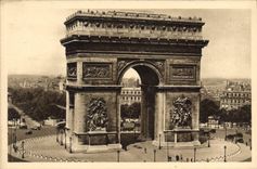 CPA Paris en flanant Arc de Triomphe 
