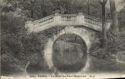 CPA Paris Le Pont du Parc Monceau 