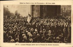 CPA Drac et Pac a l'Arc de Triomphe 20 Juin 1926 L'Abbe Bergey parle sur la Tombe du Soldat Inconnu 