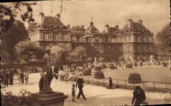CPA Paris et ses merveilles Jardin et Palais du Luxembourg 