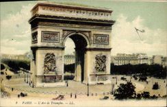 CPA Paris L'Arc de Triomphe 