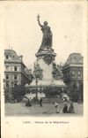 CPA Paris Statue de la Republique 