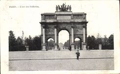 CPA Paris L'Arc des Tuileries 