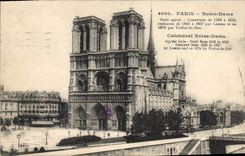 CPA Paris Notre Dame Style ogival 
