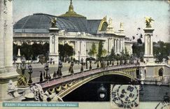 CPA Paris Pont Alexandre III et le Grand Palais 