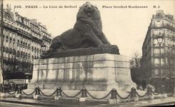 CPA Paris le Lion de Belfort Place Denfert Rochereau 