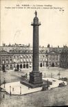 CPA Paris La Colonne Vendome Fondue avec le bronze de 1200 canons pris a l'ennemi par Napoleon I 