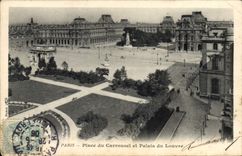 CPA Paris Place du Carrousel et Palais du Louvre 